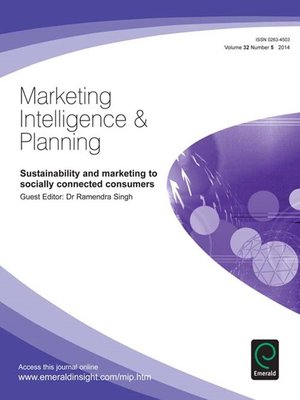cover image of Marketing Intelligence & Planning, Volume 32, Issue 5